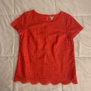 J.Crew Lace Top Pink Women’s Size 2